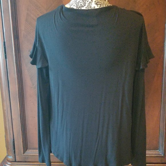 Tee with Ruffle Sleeves - Picture 2 of 5